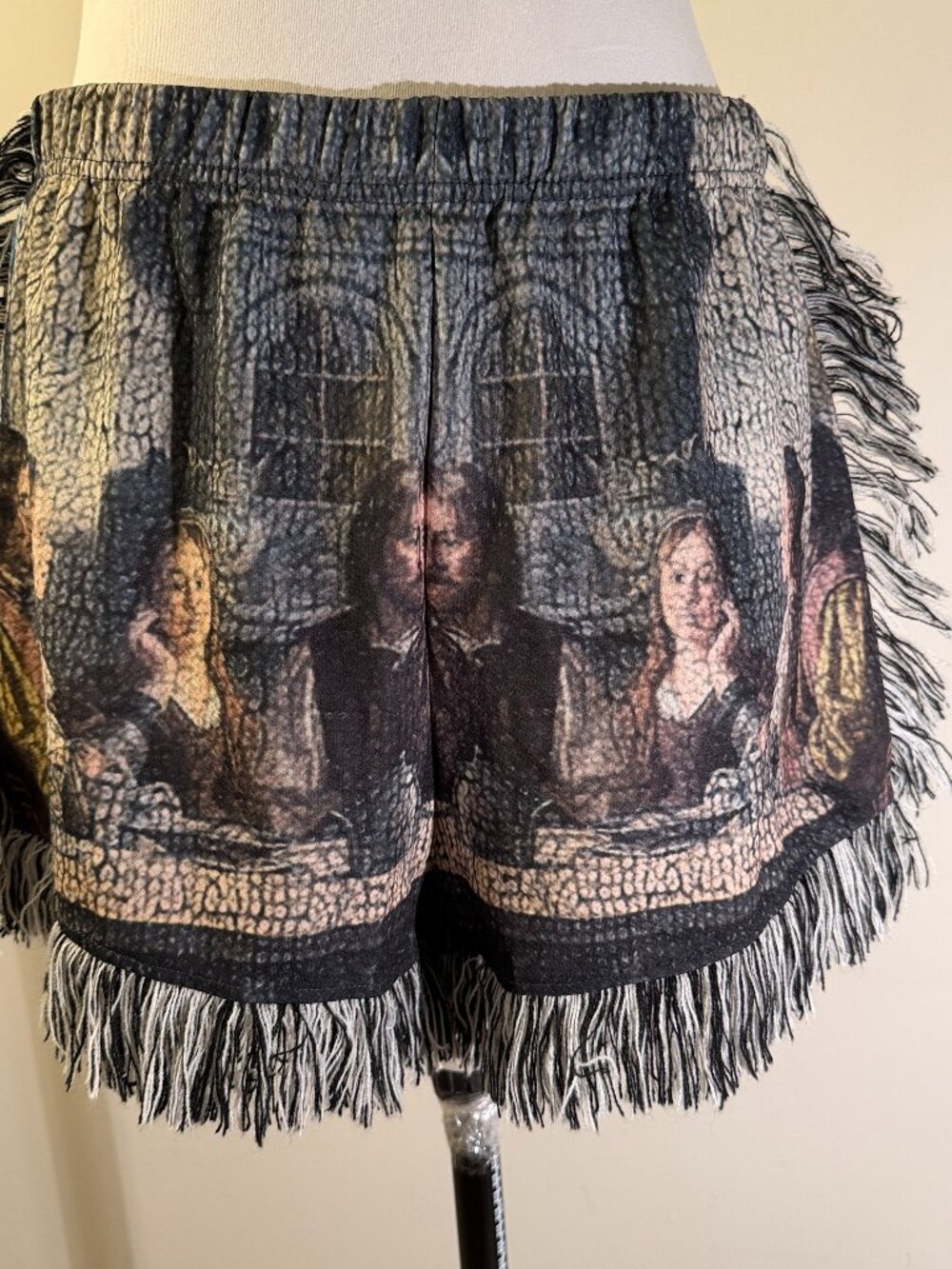 shorts Shein Curve with tapestry print and paintings with decorative size XL